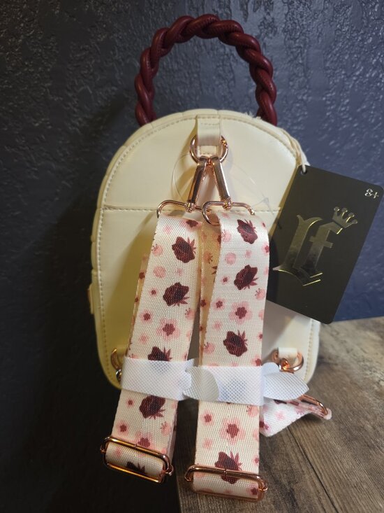 Loungefly October 2025 Fall Floral Rose Sling Mini Backpack main image 5